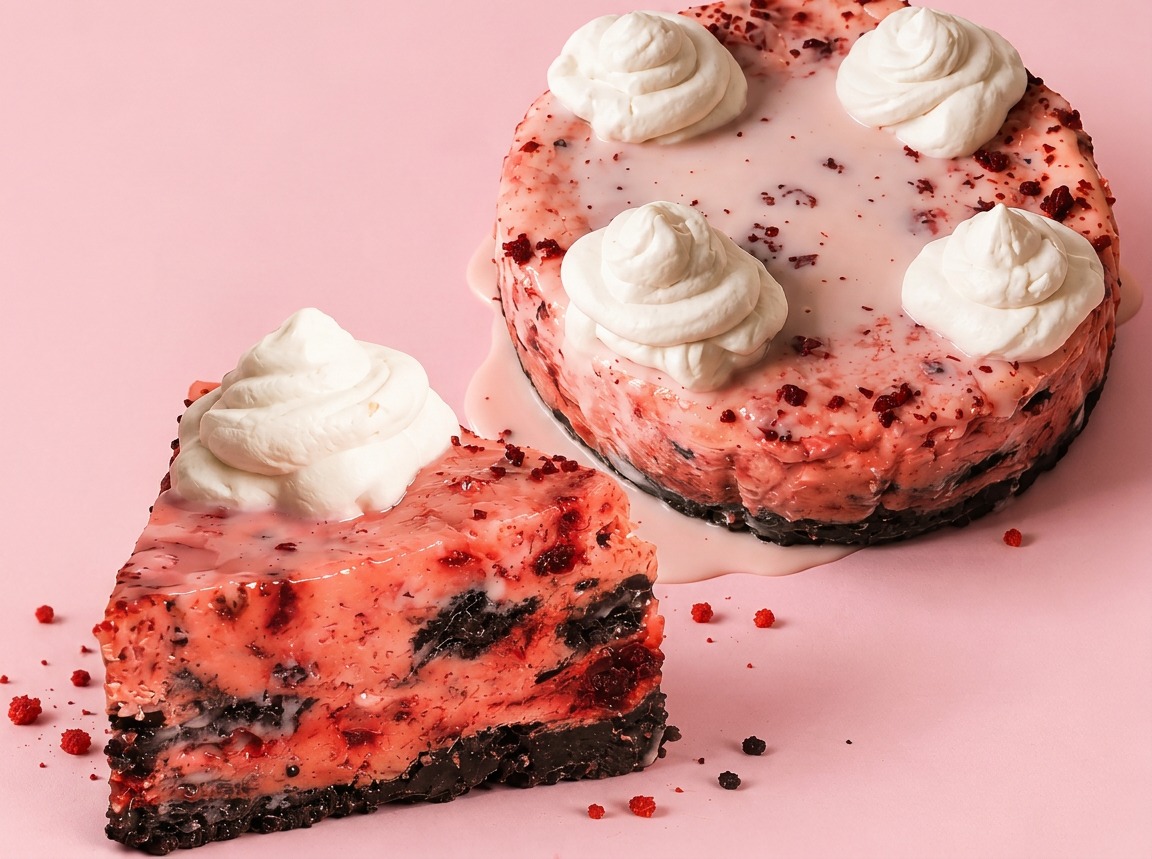 Red Velvet Cookies & Cream Cheesecake